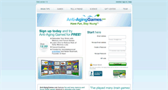 Desktop Screenshot of anti-aginggames.com